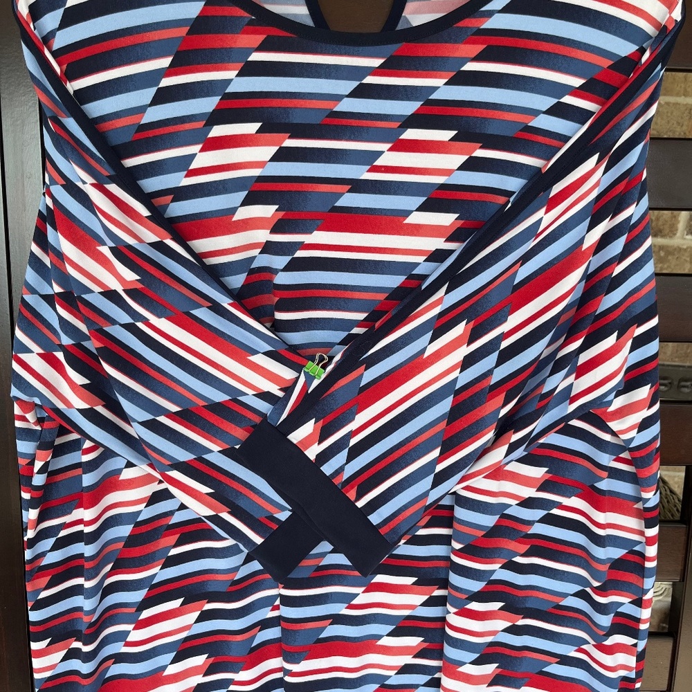 CJ Banks blue/red tunic